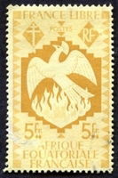 N°152-1941-AFRIQUE EQUAT FR-SERIE DE LONDRES-5F