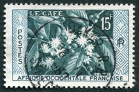 N°062-1956-AFRIQUE OCCID FR-LE CAFE-15F-VERT BLEU