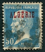 N°023-1924-ALGERIE FR-PASTEUR-50C-BLEU