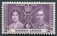 N°0156-1937-SIERRA-COURONNEMENT GEORGE VI-2P-LILAS