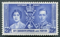 N°0092-1937-STCHRIST-COURONNEMENT GEORGE VI-2P1/2-OUTREMER