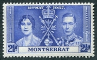 N°0093-1937-MONTSER-COURONNEMENT GEORGE VI-2P1/2-OUTREMER