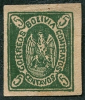 N°0002-1867-BOLIVIE-CONDOR-5C-VERT FONCE