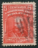 N°0069-1901-BOLIVIE-PRESIDENT NARCISO CAMPERO-5C-ROUGE