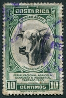 N°0200-1950-COSTAR-FOIRE DE CARTAGO-ELEVAGE-10C-VERT