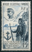 N°021-1957-AFRIQUE OCCID FR-CENT TROUPES AFRIC-15F