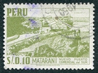 N°0428-1952-PEROU-NOUVEAU PORT DU SUD A MATARANI-10C-OLIVE