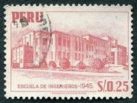 N°0431-1952-PEROU-ECOLE D'INGENIEURS-25C-ROSE