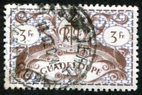 N°190-1945-GUADELOUPE-SERIE DE LONDRES-3F