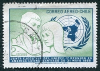 N°0276-1971-CHILI-1ERE REUNION DE L'UNICEF-2E