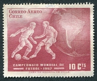 N°0211-1962-CHILI-COUPE DU MONDE DE FOOTBALL A SANTIAGO-10C