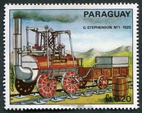 N°1260-1972-PARAGUAY-MACHINE A VAPEUR ANCIENNE-0G20