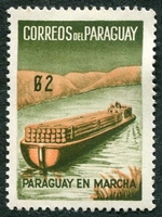N°0847-1966-PARAGUAY-BATEAU-2G