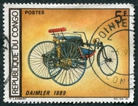 N°0220-1968-CONGO REP-VOITURE DAIMLER 1889-5F