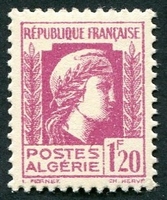 N°213-1944-ALGERIE FR-1F20-LILAS ROSE