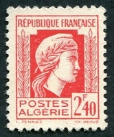 N°215-1944-ALGERIE FR-2F40-ROUGE