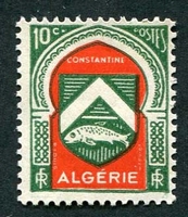 N°254-1947-ALGERIE FR-ARMOIRIES CONSTANTINE-10C