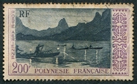 N°004-1958-POLYNESIE-PECHE DE NUIT A MOOREA-200F