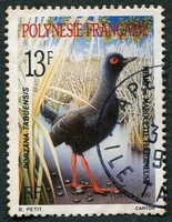 N°360-1990-POLYNESIE-OISEAUX-MAROUETTE-13F