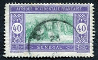 N°063-1914-SENEGAL FR-MARCHE INDIGENE-40C-VIOLET VERT