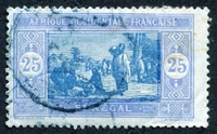 N°060-1914-SENEGAL FR-MARCHE INDIGENE-25C-BLEU