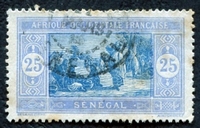 N°060-1914-SENEGAL FR-MARCHE INDIGENE-25C-BLEU