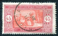 N°080-1922-SENEGAL FR-MARCHE INDIGENE-45C-ROSE ET ROUGE