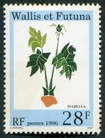 N°487-1996-WALLIS ET FUTUNA-FLEUR-MAHOAA-28F