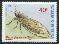 N°522-1998-WALLIS ET FUTUNA-INSECTE-CIGALE-40F