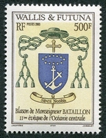 N°611-2003-WALLIS ET FUTUNA-BLASON MONSEIG. BATAILLON-500F