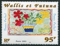 N°552-2001-WALLIS ET FUTUNA-DESSIN D'ENFANT-95F