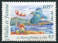 N°580-2002-WALLIS ET FUTUNA-MARTIN PECHEUR A VELE-105F