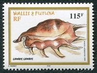 N°212-1999-WALLIS ET FUTUNA-COQUILLAGE-LAMBIS-115F