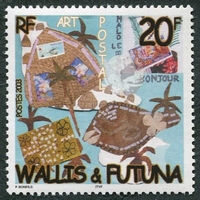 N°595-2003-WALLIS ET FUTUNA-DESSIN D'ENFANT-20F