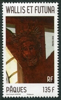 N°735-2010-WALLIS ET FUTUNA-TETE DE CHRIST SUR CROIX-135F