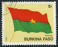 N°0640-1985-BURKINA-DRAPEAU-5F