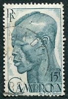 N°292-1946-CAMEROUN FR-CAMEROUNAIS-15F-BLEU/VERT