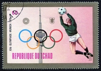 N°0277-1972-TCHAD REP-SPORT-JO MUNICH-FOOTBALL-60F