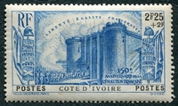 N°150-1939-COTIV FR-150E ANNIV DE LA REVOLUTION-2F25+2F-BLEU