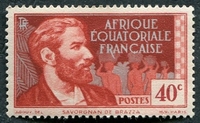 N°043-1937-AFRIQUE EQUAT FR-SAVORGNAN DE BRAZZA-40C
