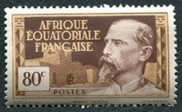 N°049-1937-AFRIQUE EQUAT FR-EMILE GENTIL-80C
