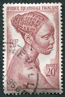 N°225-1947-AFRIQUE EQUAT FR-JEUNE FILLE BACONGO-20F