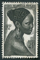 N°226-1947-AFRIQUE EQUAT FR-JEUNE FILLE BACONGO-25F