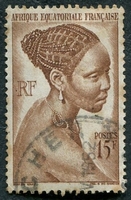 N°224-1947-AFRIQUE EQUAT FR-JEUNE FILLE BACONGO-15F