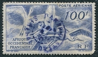 N°013-1947-AFRIQUE OCCID FR-LIBERATION-CIGONGNES EN VOL-100F
