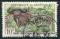 N°0199-1960-SENEGAL REP-ANIMAUX-BUFFLE DE SAVANE-10F