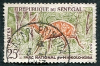 N°0202-1960-SENEGAL REP-ANIMAUX-GUIB-25F