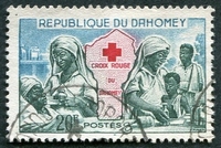 N°0176-1962-DAHOMEY-CROIX ROUGE NATIONALE-20F