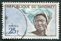 N°0184-1963-DAHOMEY-JEUNE FILLE-25F