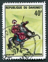 N°0300-1970-DAHOMEY-CAVALIER BARIBA-40F